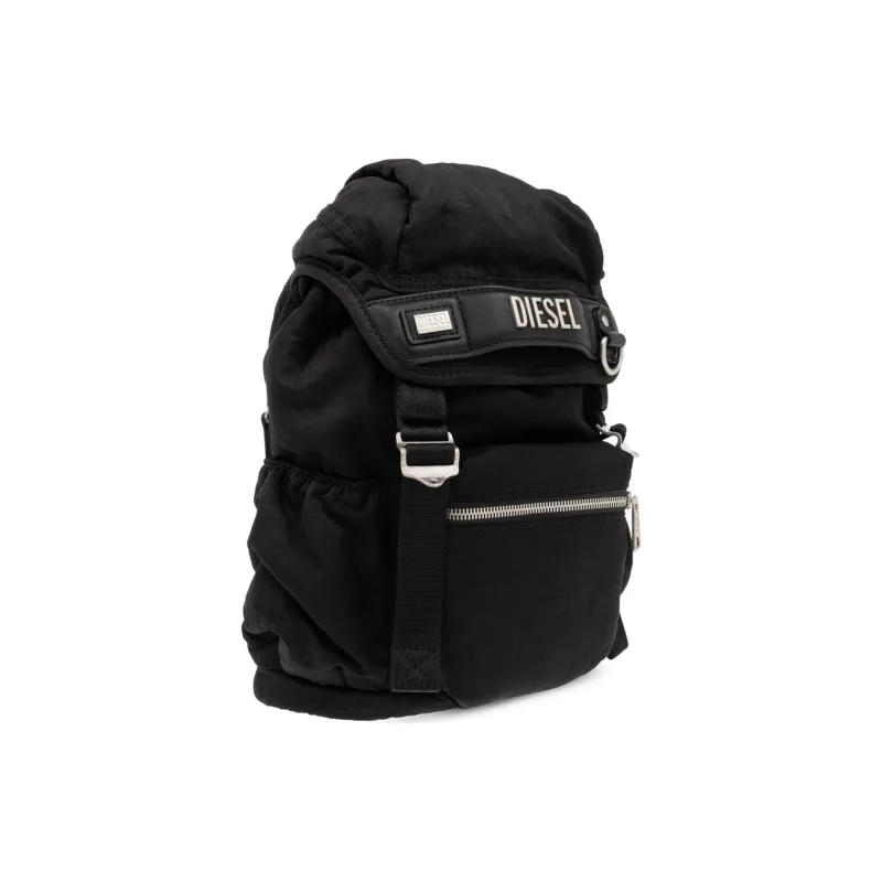 DIESEL Polyurethane With Polyamide Backpack Small Size Women's Black-1