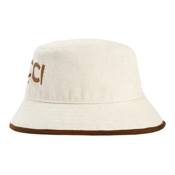 GUCCI Logo Printed Bucket Hat-1