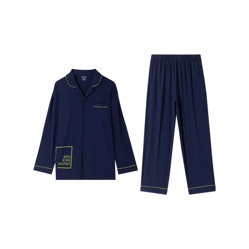 JOCKEY Pajama Set Men's Navy Blue-0