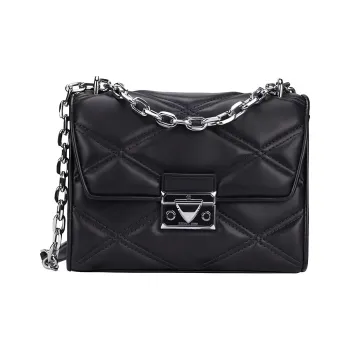 MICHAEL KORS Cow Leather Chain Bag Crossbody Handbag Shoulder Bag Regular Women's Black