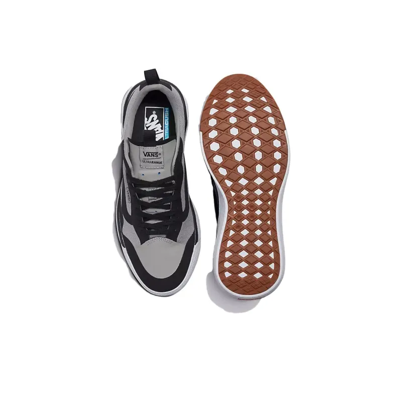 Vans UltraRange EXO Slip-Resistant Cushioning Wear-Resistant Low-Top Skateboard Shoes Unisex Gray Black-4