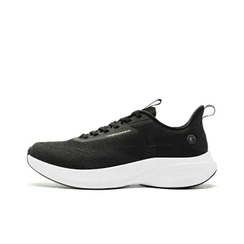 QIAODAN Light Speed 4.0 Cushioned Slip Resistant Low Top Q LITESPEED Technology Running Shoes Men's Black Green