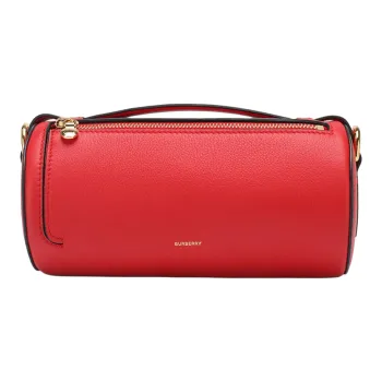 Burberry Leather Bucket Bag Portable Crossbody Bag Shoulder Bag Women's Red