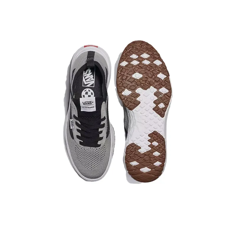Vans UltraRange VR3 Cushioning, Wear Resistant Low Top Skateboard Shoes Unisex Gray Black-4