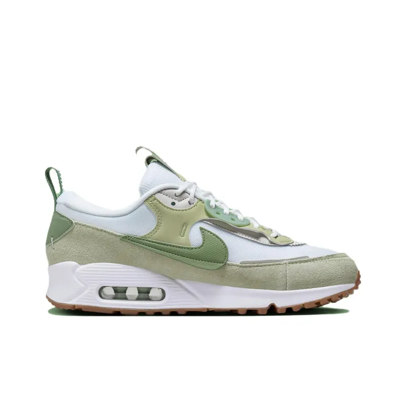 Nike Air Max 90 Futura White Olive Aura Gum Medium Brown Oil Green Women's-1