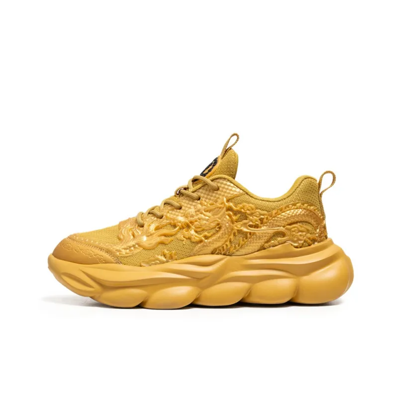TFKY Year Of The Dragon Comfortable Versatile Platform Height Increasing Cushioning Low Top Chunky Sneakers Men's-40