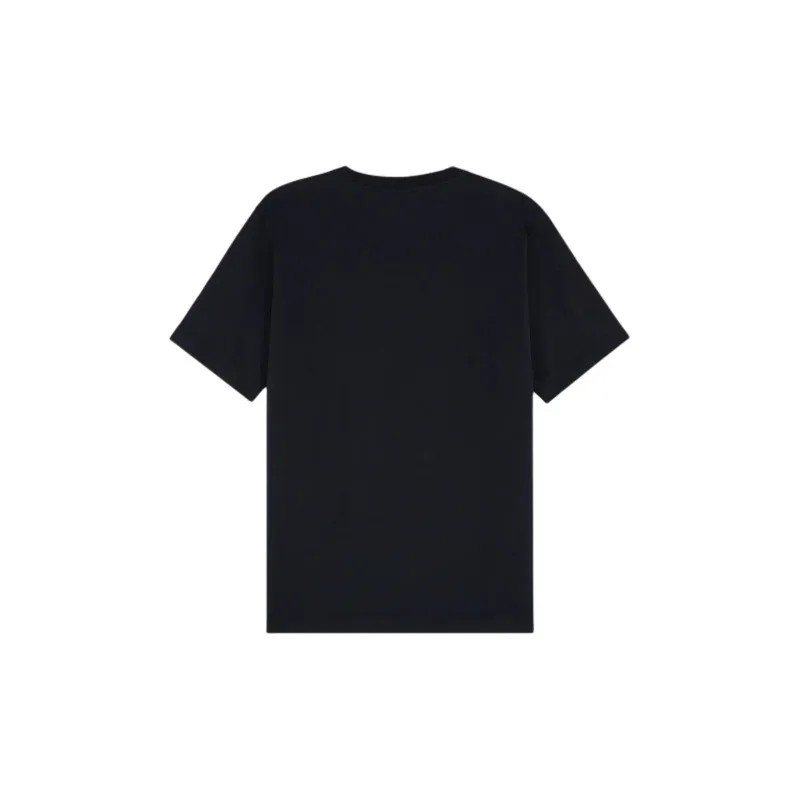 Maison Kitsune Logo Embroidered Crewneck T Shirt-1