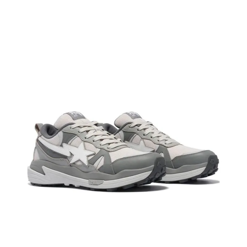 A BATHING APE Trail Sta Low Top Casual Shoes Men's Gray-3