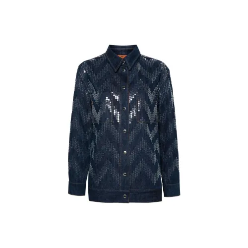 MISSONI Sequin-embellished Denim Jacket