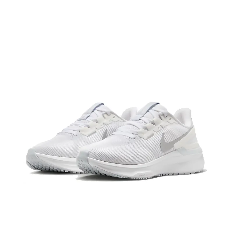 Nike Zoom Structure 25 White Metallic Silver Women's-2
