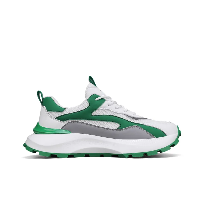 YEARCON Casual Shoes Men Low Top White/Green, Black/Gray-16