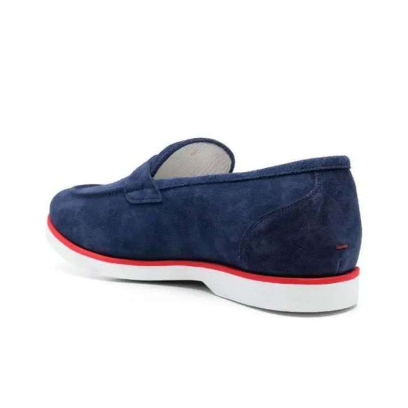 KITON Penny Slot Suede Loafers-3