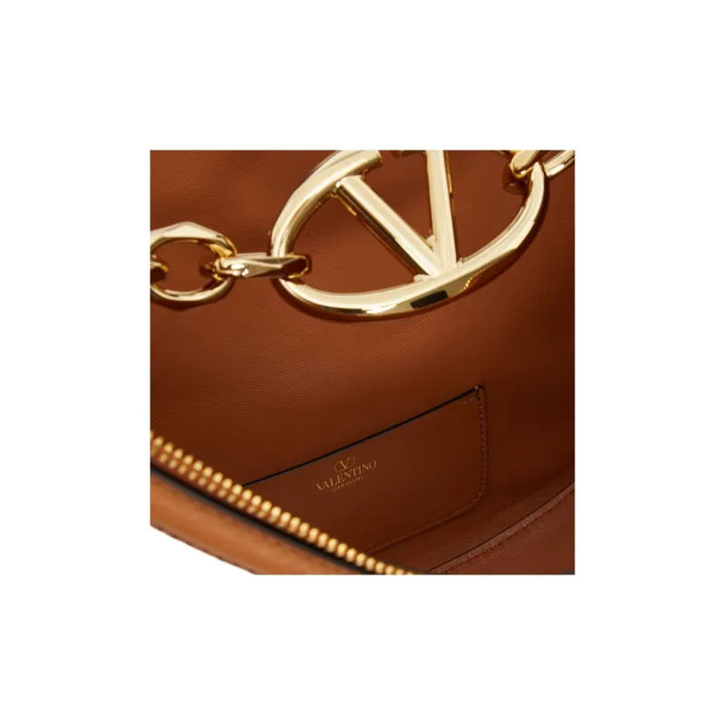 Valentino VLogo Moon Zip Up Medium Shoulder Bag-6