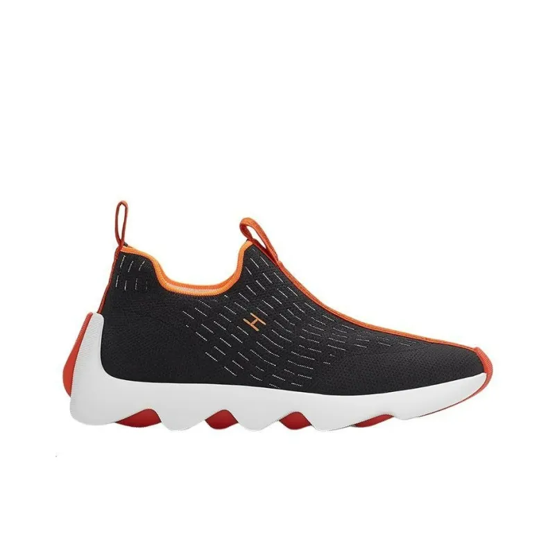HERMES Eclair Cushioning, Slip Resistant, Abrasion Resistant, Breathable Low Top Casual Shoes Men's Black-1