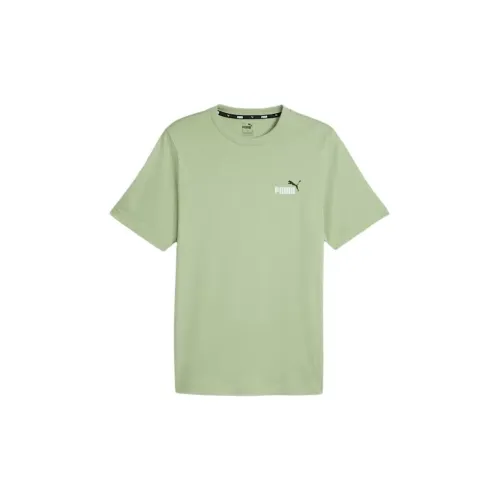 PUMA T-Shirts Men Solid Green