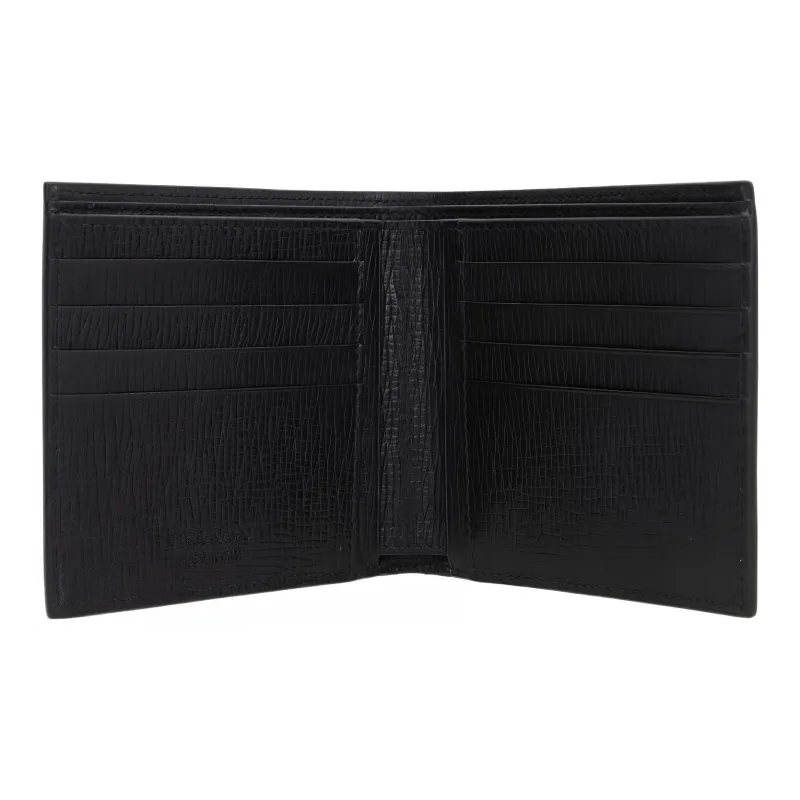 FERRAGAMO Calfskin Wallet Men's Black-3