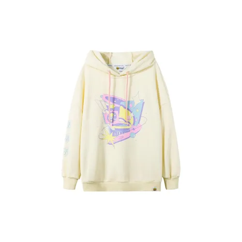 B.Duck Sweatshirts Women's Off White Fleece-Lined