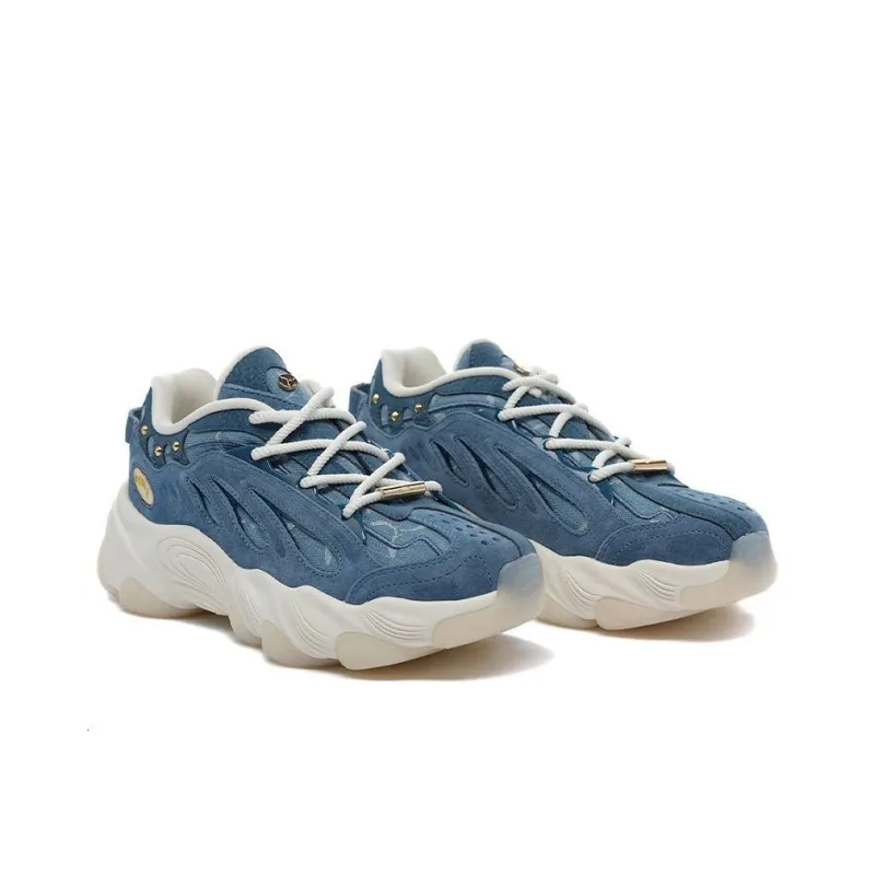 LI NING 1990 Cushioning Low Top Casual Shoes Women's Love Sea Blue-3