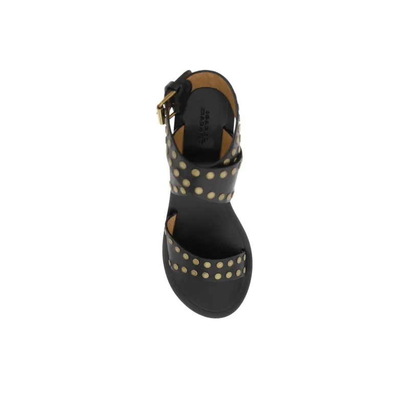 ISABEL MARANT Jillin 50mm Leather Sandals-4