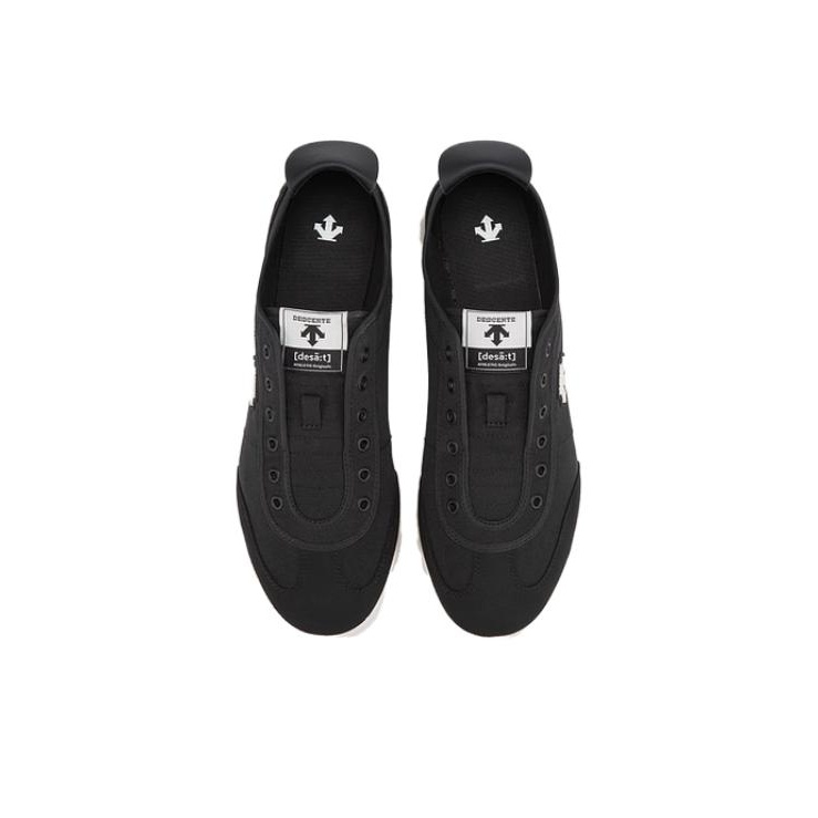 DESCENTE Chron Casual Shoes Men Low-Top Black - POIZON