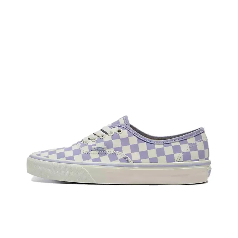 Vans Authentic Checkerboard Shoes 'White Purple'-0