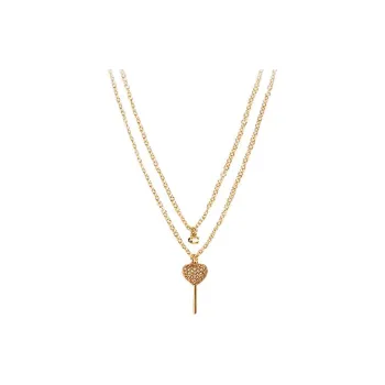 COACH Copper Necklaces Women's Gold