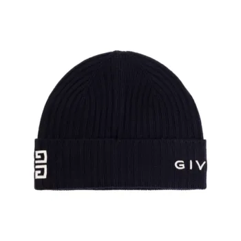 Givenchy 4G Logo-embroidered Ribbed-knit Beanie