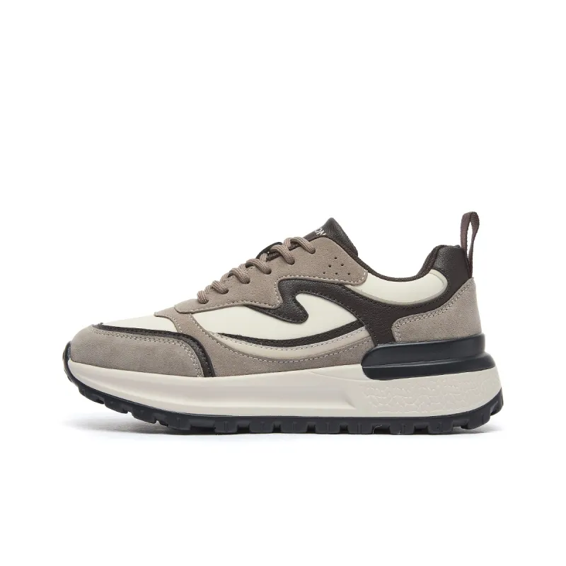 YEARCON Casual Shoes Women's Low Top White Gray/Dark Lake Green, Light Lotus Gray/Olive Brown-5