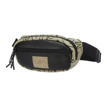LiNing Wade Artist DFT Collaboration Fabric Shoulder Bag Crossbody Bag Fanny Pack Regular Unisex Khaki