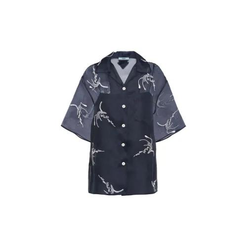 PRADA Shirts Women's Marine Blue