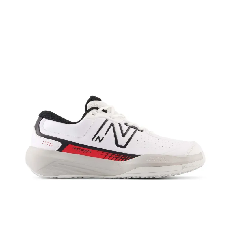 New Balance NB 696 V5 O Y5 Slip Resistant Low Top Tennis Shoes Men's White Red Black-1