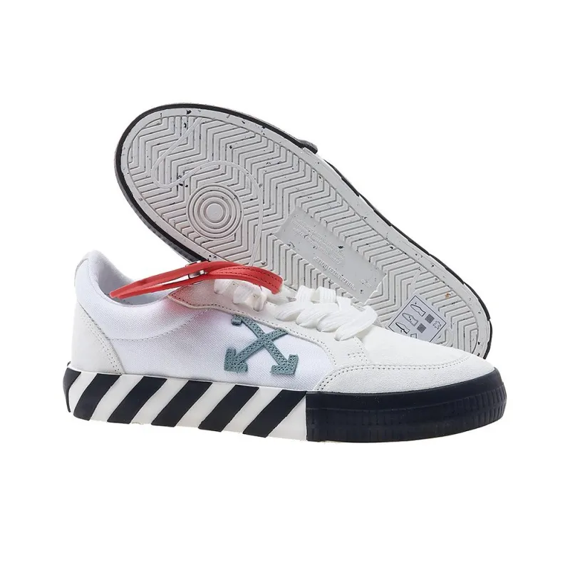 OFF WHITE Stylish Skateboarding Shoes Men's Gray White-4