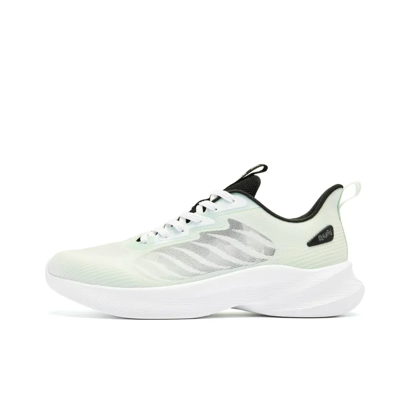QIAODAN Light LITE Slip-Resistant Breathable Lightweight Low-Top Q-LITESPEED Technology Running Shoes Men's Green Black-0