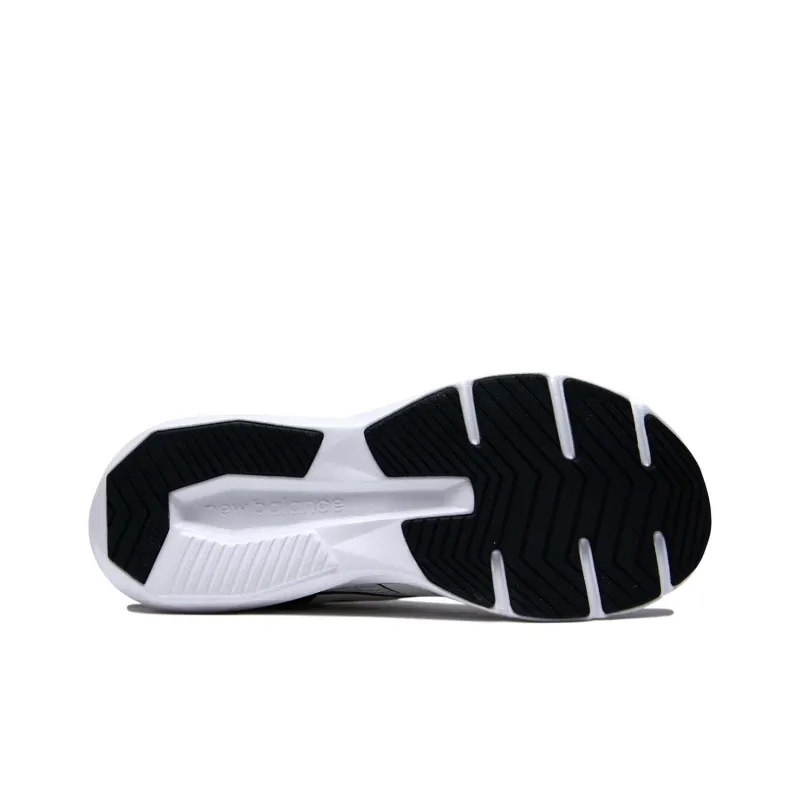 New Balance Slip Resistant Low Top Running Shoes Unisex White Black-4