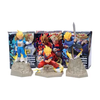 BANPRESTO Sun Wukong Glasses Factory Dragon Ball Super Saiyan Vegeta & Trunks & Bonus Gift Scale Figures