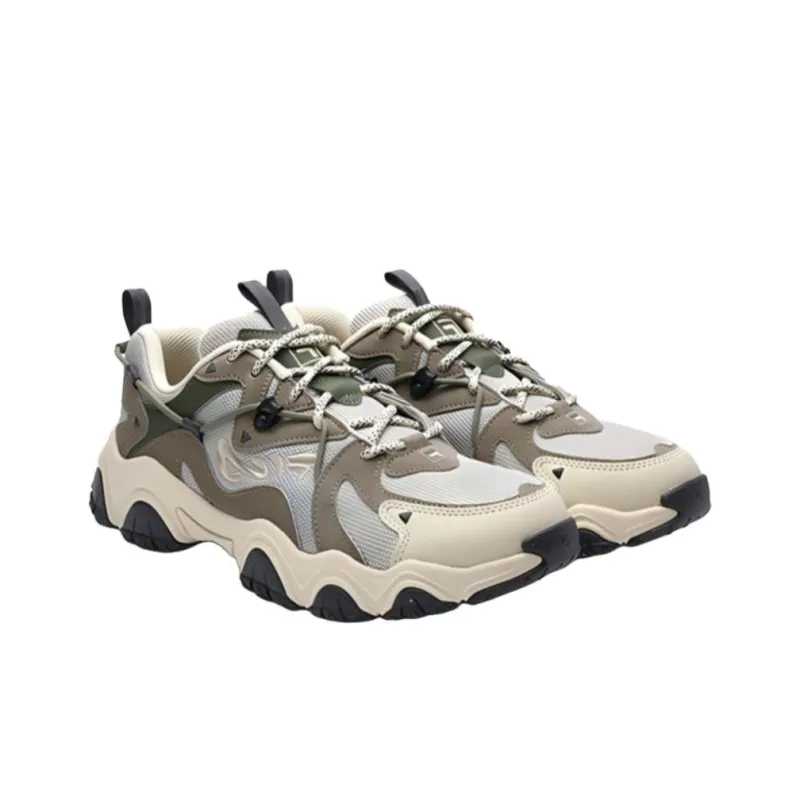 FILA Fluid 4 Cat Paw 4.0 Cushioning Wear-Resistant Low-Top Casual Shoes Men's Gray-3