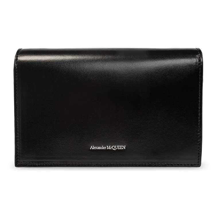 Alexander McQueen Skull Calfskin Crossbody Bag Shoulder Bag Women's Black-2