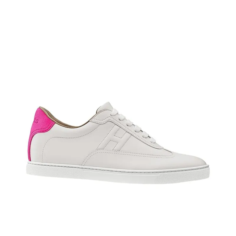 HERMES Quicker Low Top Stylish Skateboarding Shoes Women's White Pink-1