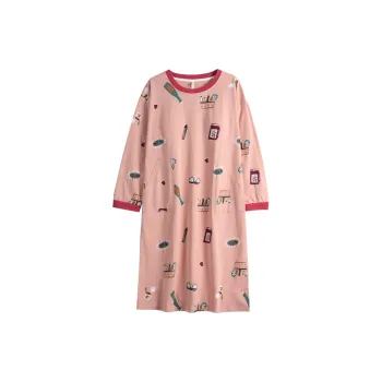 Dorame Nightgown Women's Orange Pink