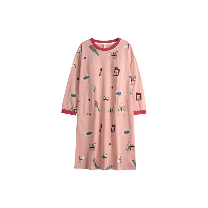 Dorame Nightgown Women's Orange Pink-0