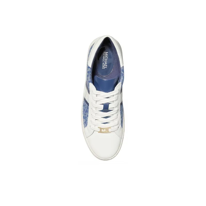 MICHAEL KORS Keaton Low Top Stylish Skateboarding Shoes Women's White Blue-4