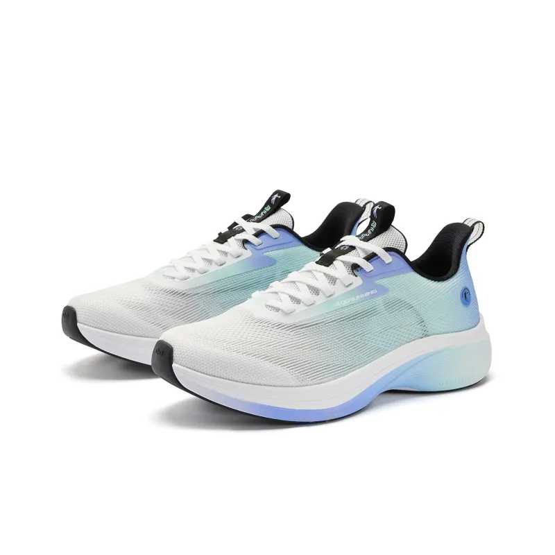 QIAODAN Light Speed 4.0 Cushioned Slip Resistant Low Top Q LITESPEED Technology Running Shoes Men's Blue-2