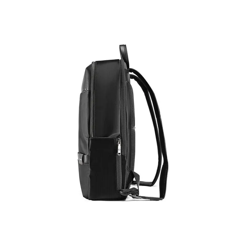 SAMSONITE Cow Leather Laptop Bag, Travel Bag, Backpack Regular Men's Black-2