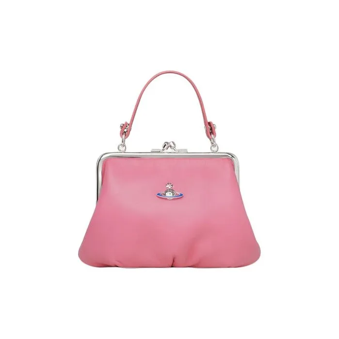 Vivienne Westwood Granny Frame Nappa Leather Handbag Wallet Women's Pink-1
