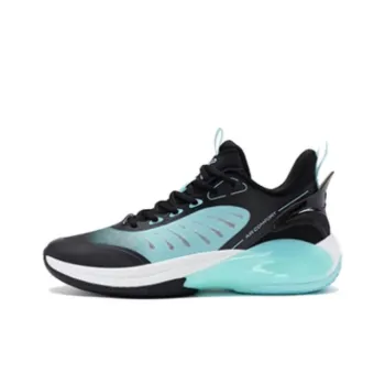 XTEP Durable Breathable Low Top Basketball Shoes Black Blue
