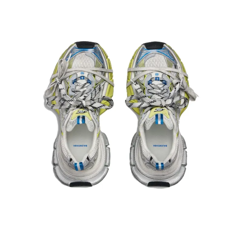 Balenciaga 3XL Sneaker 'White Yellow Blue Mesh' Women's-3
