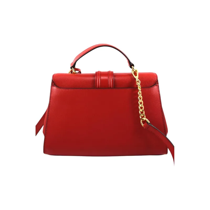 MICHAEL KORS MK Bleecker Genuine Leather Briefcase Shoulder Bag Crossbody Bag Handbag Women's Red-1