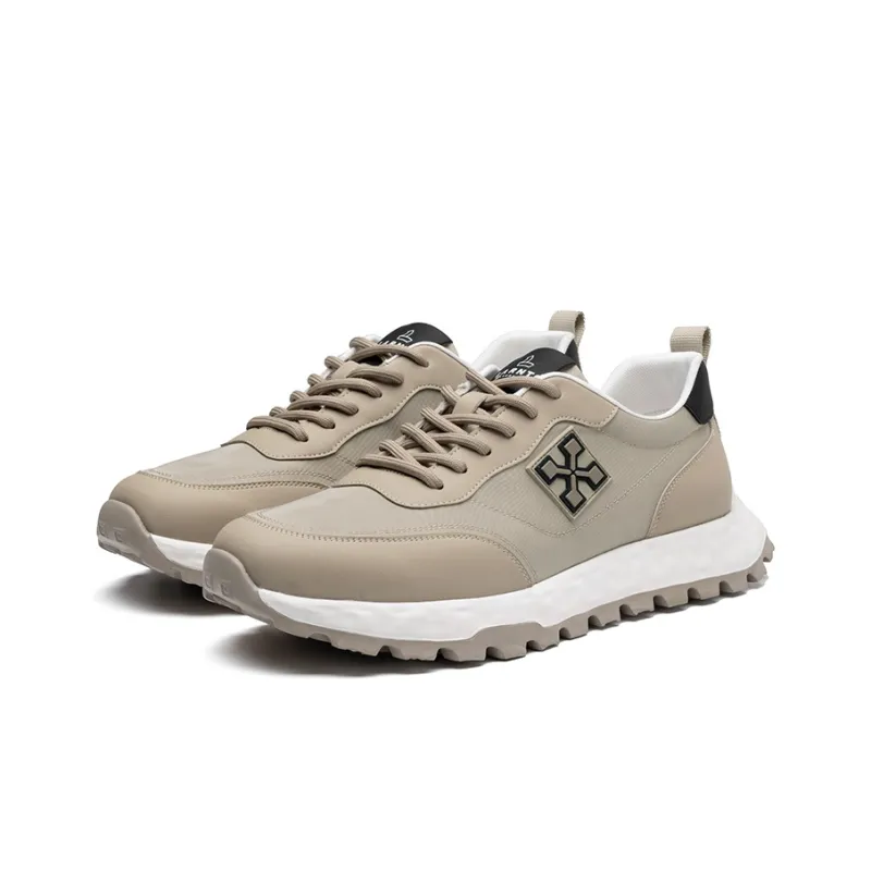 LAORENTOU Cushioned Wear-Resistant Breathable Balanced Lightweight Height Increasing Low-Top Casual Shoes Men's-7