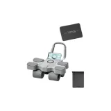 [Slip-Resistant TPE Yoga Mat Combination-Gray]4-Wheel 4-Arm Rest Model+Slip-Resistant TPE Yoga Mat, Includes 20MM Knee Pads-Separate
