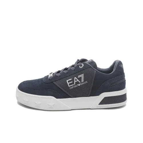 EMPORIO ARMANI Skateboard Shoes Unisex Low-Top Dark Blue